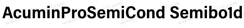 AcuminProSemiCond Semibo1d字体转换